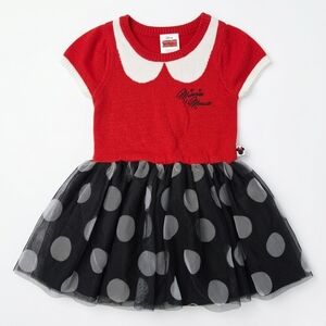 Minnie Mouse Sweater Dress 4T - Red Tutu Skirt Disney